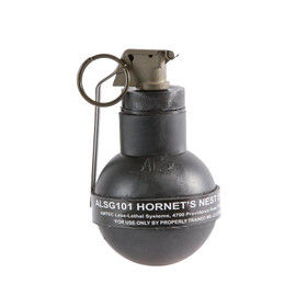 Stinging ball grenade for Law Enforcement.